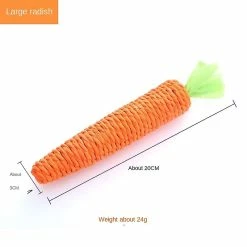 Unbranded 3pcs Carotte Pet Cat Toy Paper Rope Chew Toys Built-in Bell Petits Animaux Mignon Pet Toys Wholesale