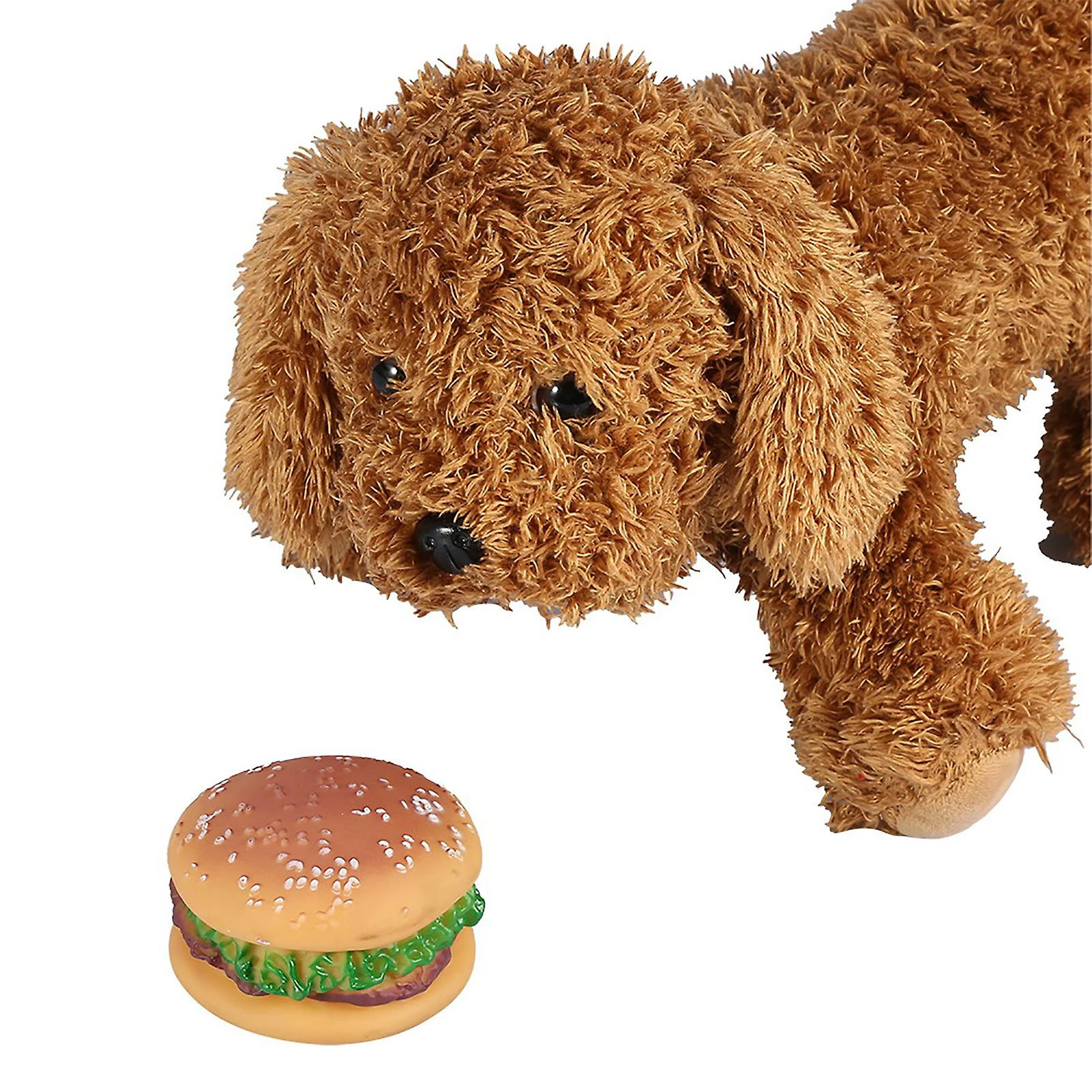 Unbranded Pet Toy Sound Hamburger Food Shaped Squeaky Puppy Dog Play Toys Supplies â Image 4