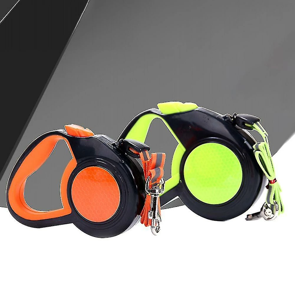 Unbranded Laisse Pour Chien Extension Automatique Nylon Chiot Pet Dog Laisses Orange - Aespa â Image 3