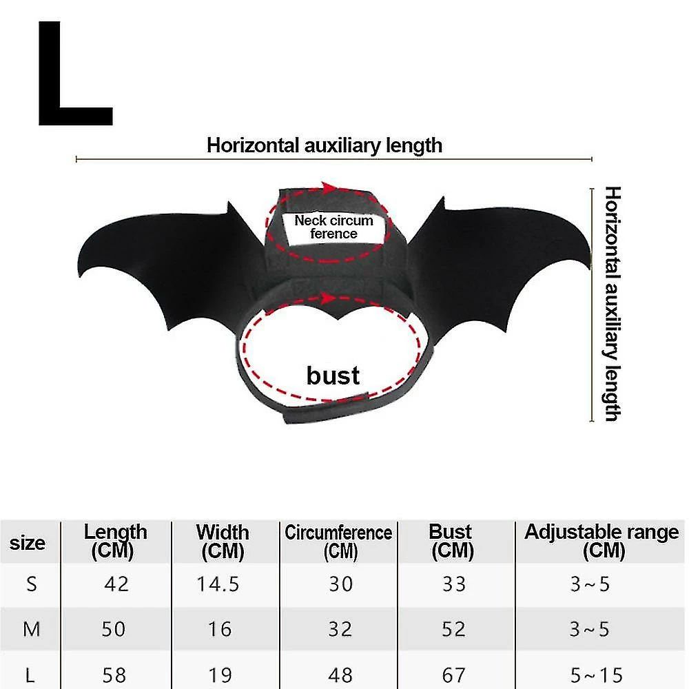 Unbranded Halloween Bat Wings Pet Costume, Robe De Fête Drôle Cool Apparel, Pour Chat Et Petit Chien De Taille Moyenne – Image 2