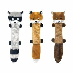Unbranded 3pcs Home Soft Peluche Teeth Cleaning Dog Squeaky Toy Raccoon Shape Pet Supplies,11