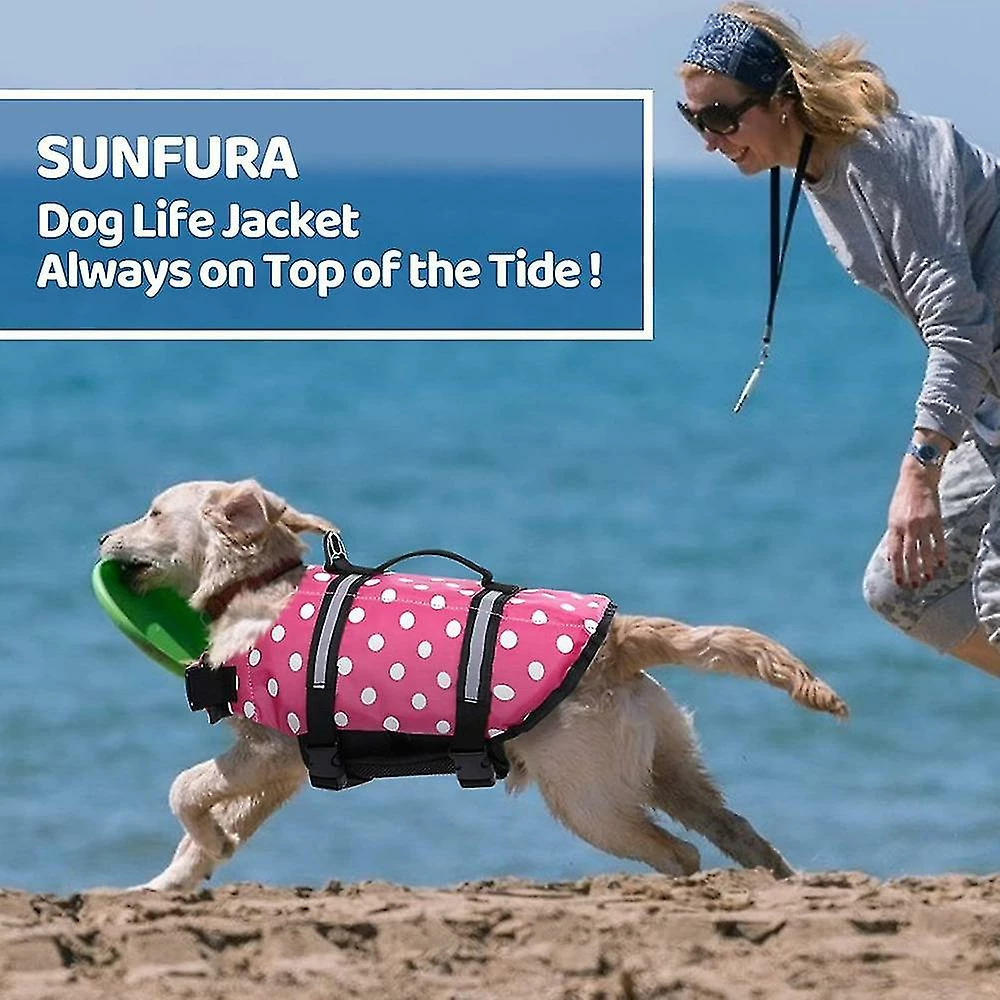 Unbranded Gilet De Sauvetage Pour Chien, Gilet De Sauvetage Pour Chien Réglable Pet Life Preserver Avec Bouée De Sauvetage Pour Chien à Haute Flottabilité – Image 5