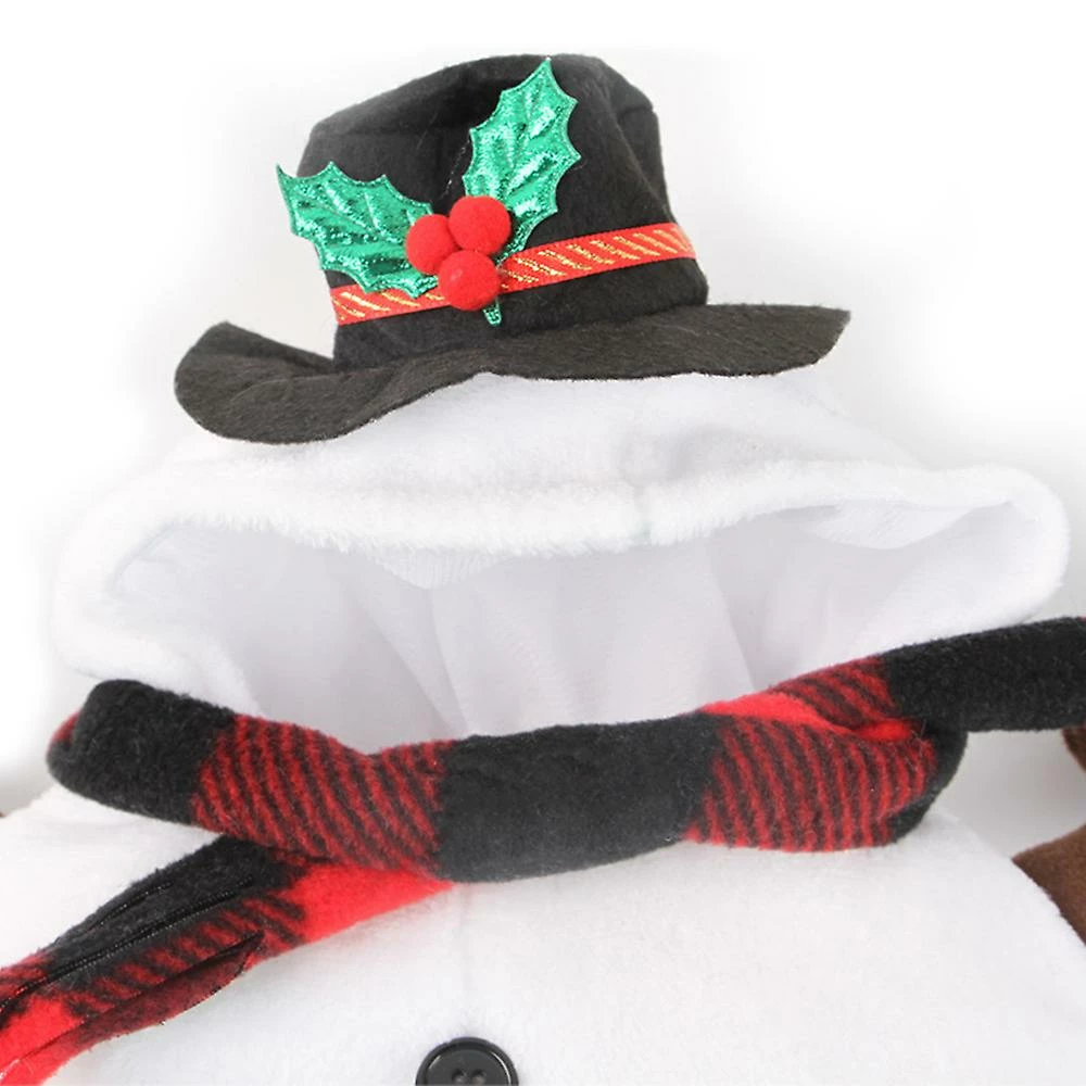 Giveuphesit Pet Bonhomme De Neige Costume Chien Chat Drôle Costume Pet Upright Costume – Image 5
