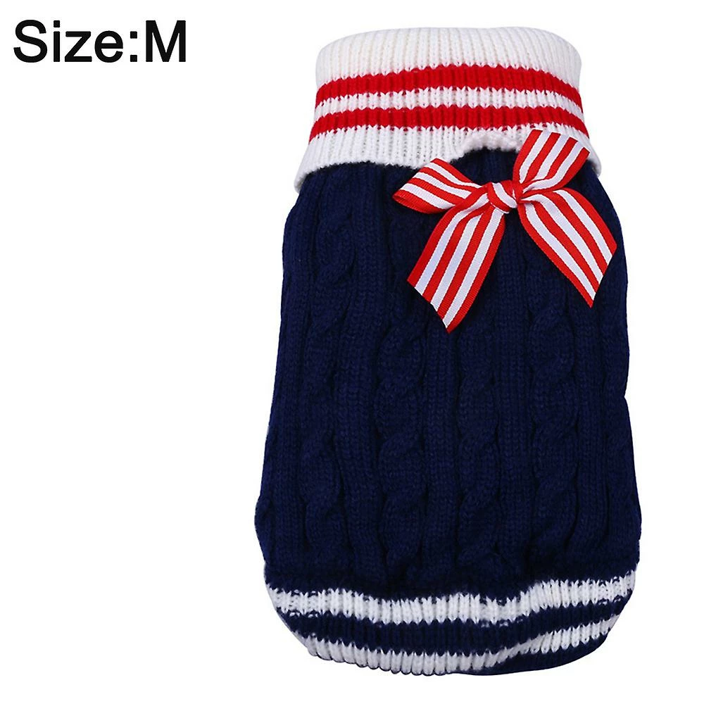 Giveuphesit Pet Sweater Dog Blue Navy Style Sweater Pet Two Legs TricotĂ© Sweater â Image 2