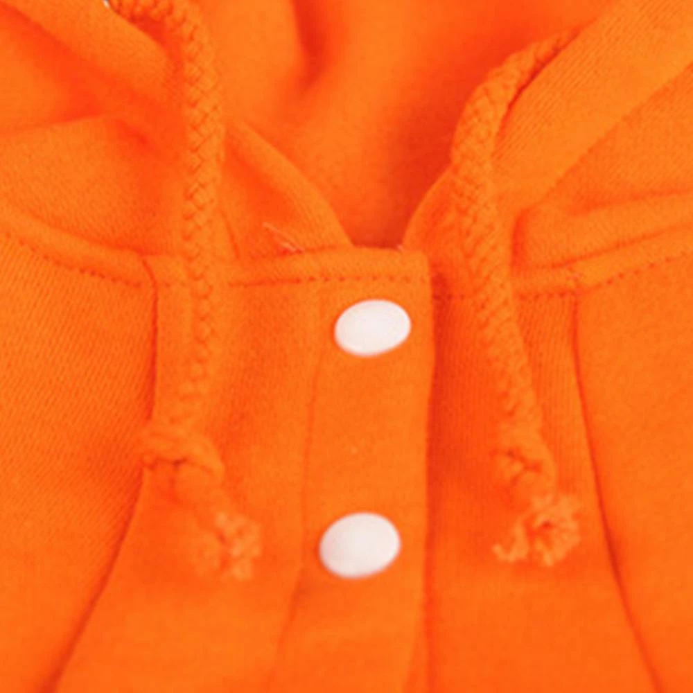 Giveuphesit VĂȘtements Pour Chiens Pet Casual Sweater Dog Solid Color Hooded Sweater Pet Two Foot Sweater â Image 3