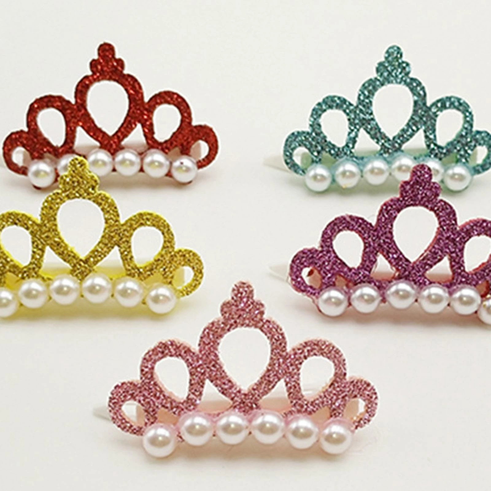 Unbranded Mode Dog Hair Clip Pet Puppy For Cat Hairpins Grooming Faux Pearl Crown Hairgrip Photography Props Headdress – Image 2