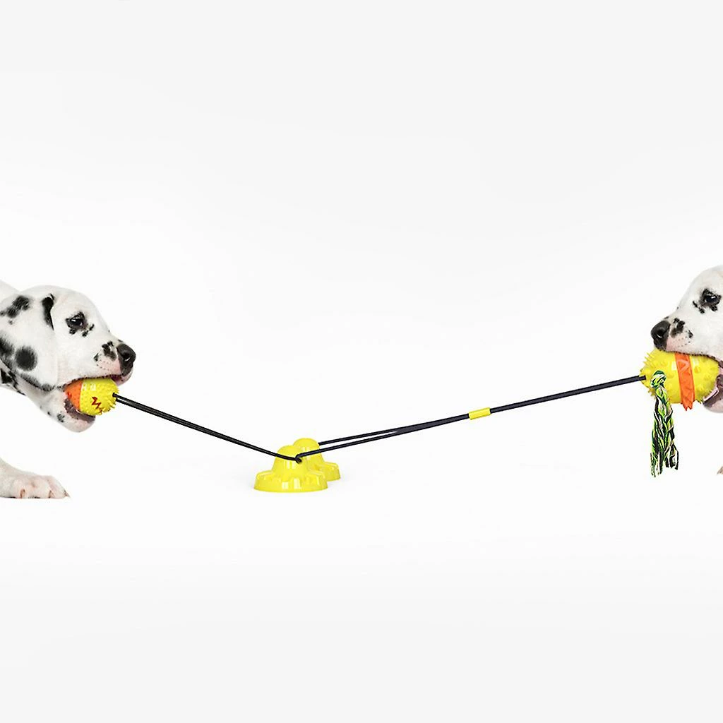Unbranded Pet Dog Molar Toy Tug Rope Toothbrush Chewing Ball Suce Cup Detal Care Tooth Cleaning – Image 4
