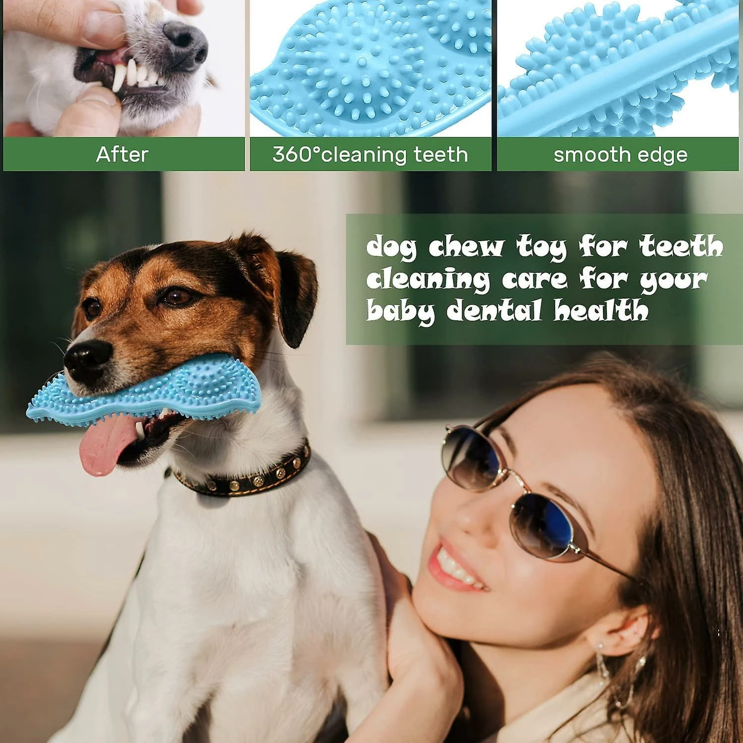 Baicccf 3 Pack Puppy Chew Toys Pour La Dentition Petits Chiens Puppy Teething Toys Pet Dog Chew Toys Pour 2-8 Mois Nettoyage Des Dents De Chiot Et Nettoyage Des Dents Et Gencive Ma â Image 3