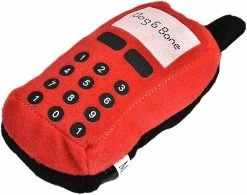 Baicccf Pet Dog Chew Toy, Cell Phone Shape Interactive Chew Toy Pour Puppy Cat Pet Shop Pet Shop Household (rouge)