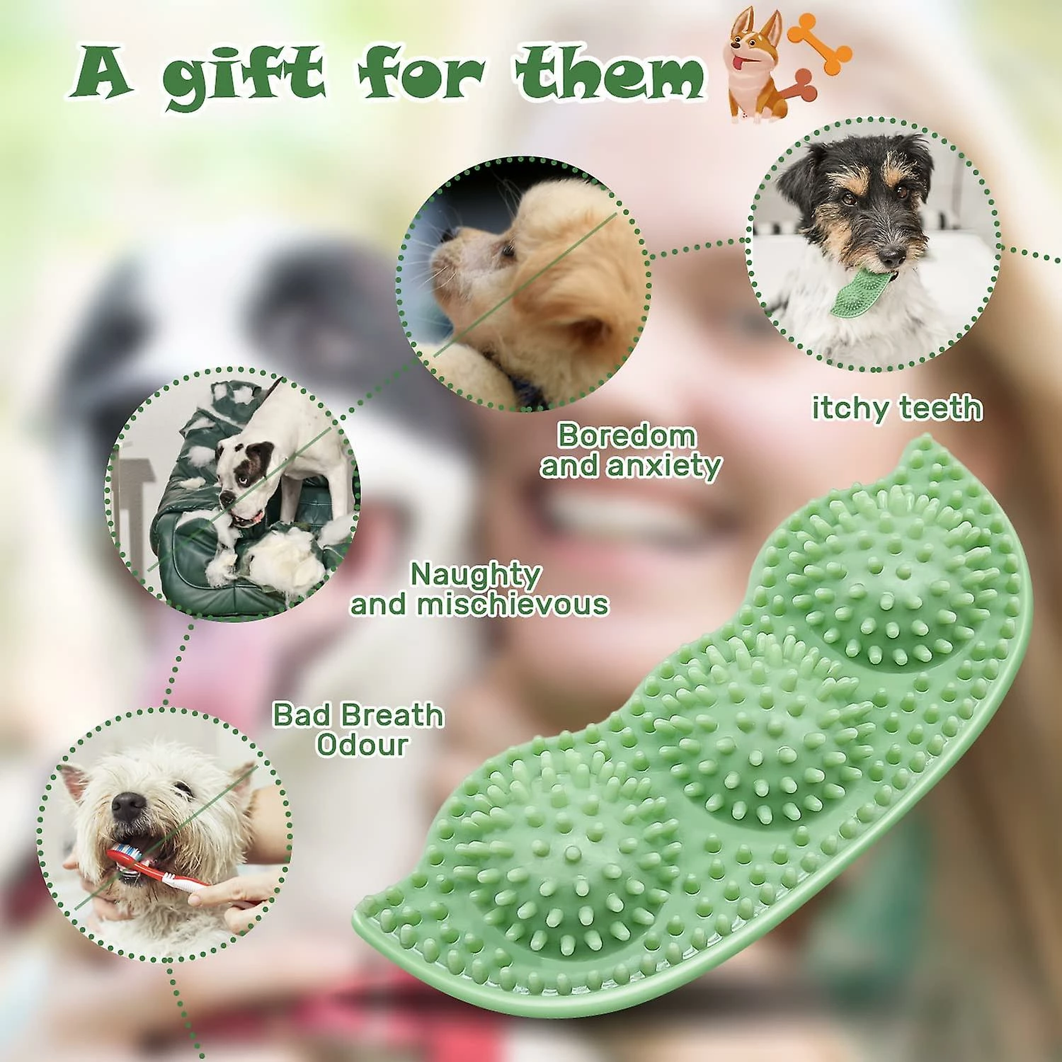 Baicccf 3 Pack Puppy Chew Toys Pour La Dentition Petits Chiens Puppy Teething Toys Pet Dog Chew Toys Pour 2-8 Mois Nettoyage Des Dents De Chiot Et Nettoyage Des Dents Et Gencive Ma â Image 4