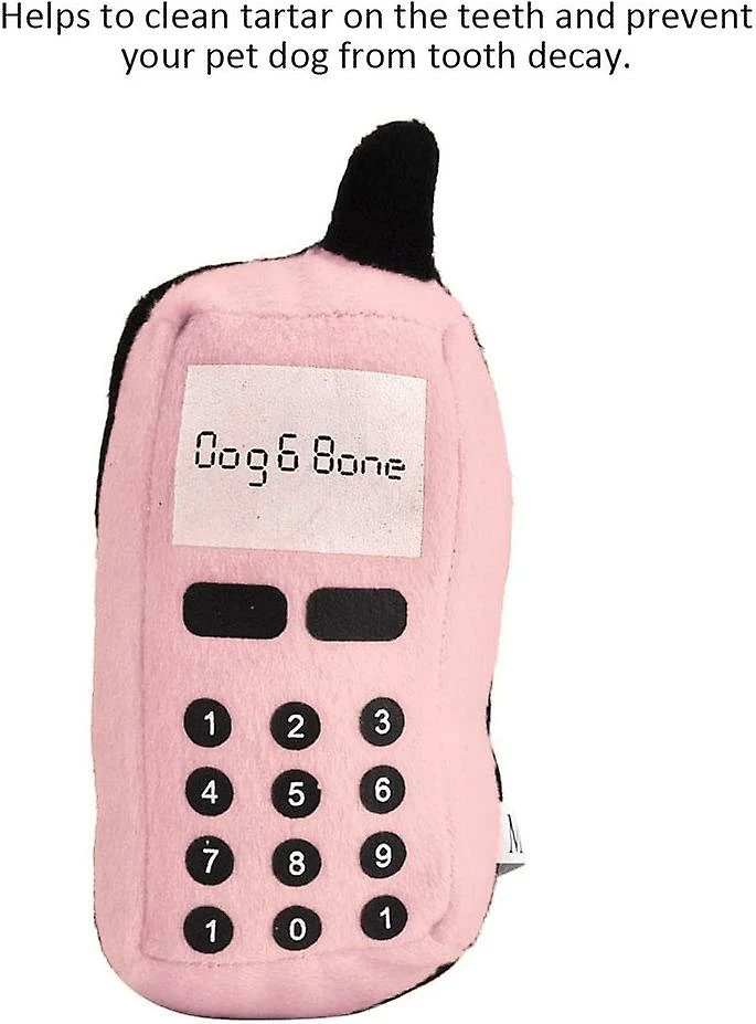Baicccf Pet Dog Chew Toy, Cell Phone Shape Interactive Chew Toy Pour Puppy Cat Pet Shop Pet Shop MĂ©nage (rose) â Image 5