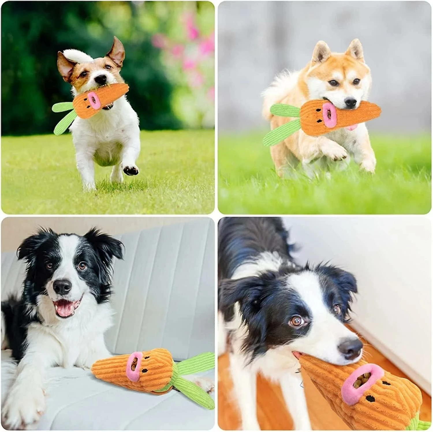Baicccf Peluche Squeaky Dog Toys Interactif Mignon Distribution De Nourriture Puppy Pet Puzzle Toys Small Medium Dogs Iq Training Teething – Image 5