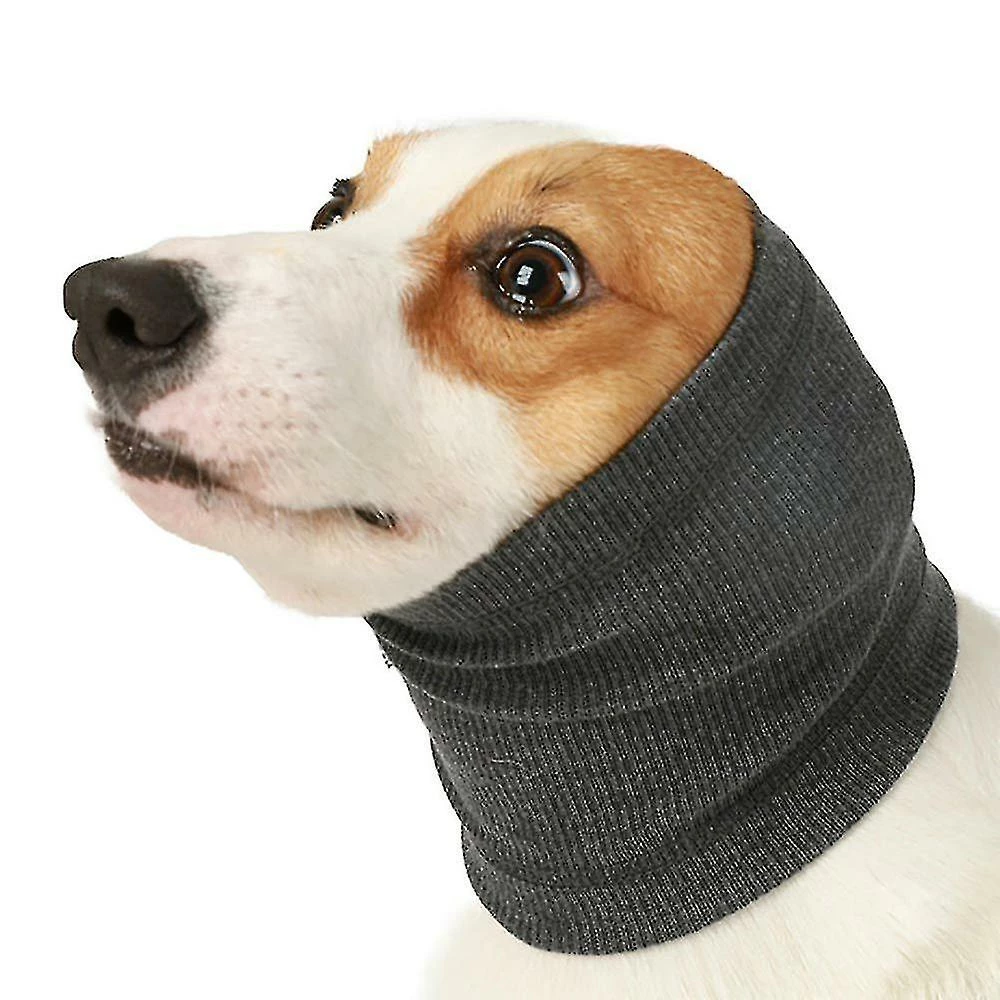 Unbranded Pet Dog Snood Foulard D’hiver Bain Toilettage Cou Protection Des Oreilles1 Piècegray